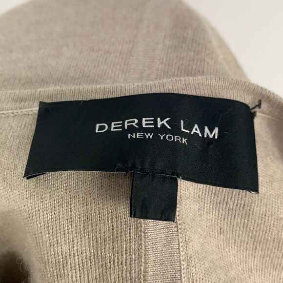 Derek Lam tan silk and cashmere a-line tunic sweater - Picture 12 of 12